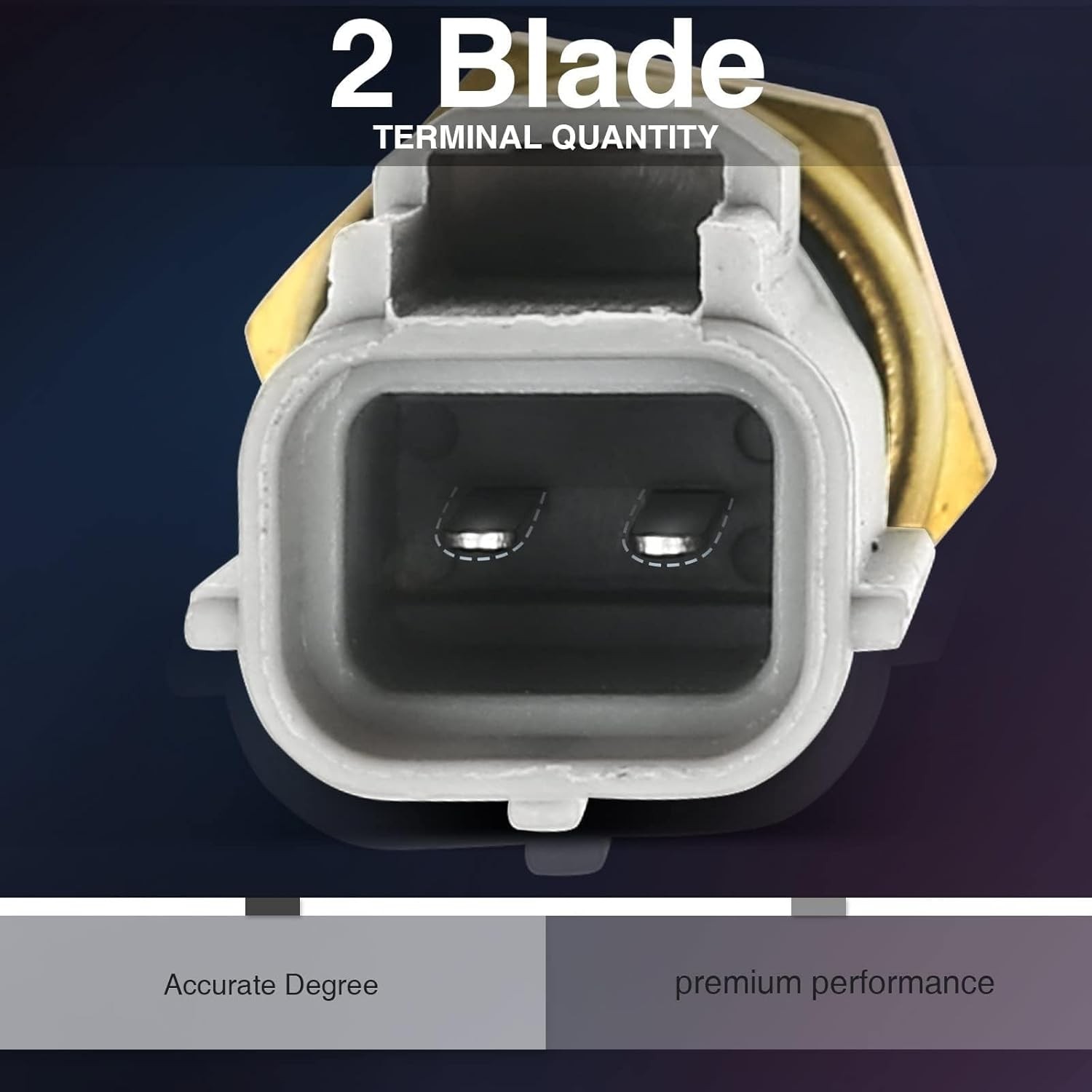 Engine Coolant Temperature Sensor F5AF-12A648-AA Compatible with Ford Lincoln