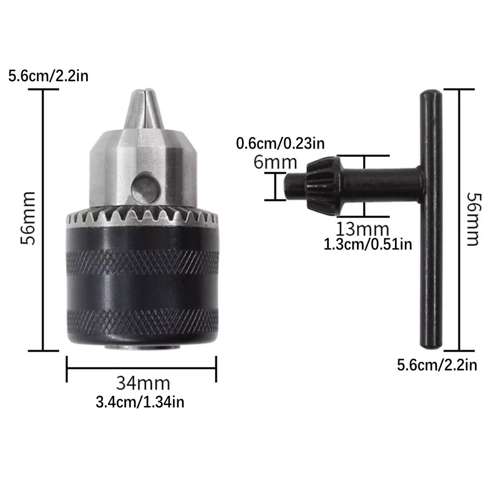 Angle Grinder Electric Drill Conversion Collet Chuck Head Adapter With Wrench