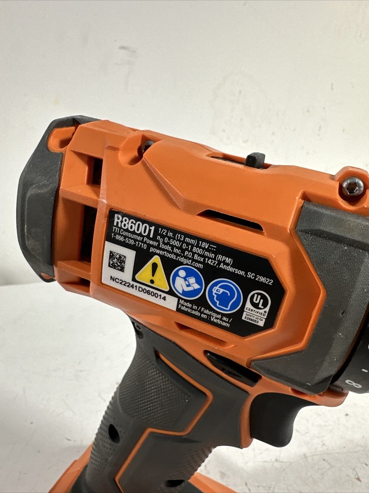 Ridgid R86001 18V Cordless 1/2" Drill/Driver Display Model Tip3