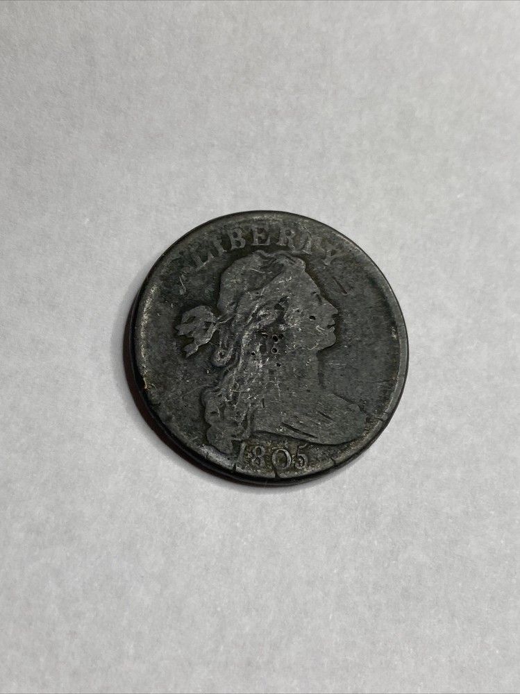 1805 Draped Bust US Copper Large Cent 1C