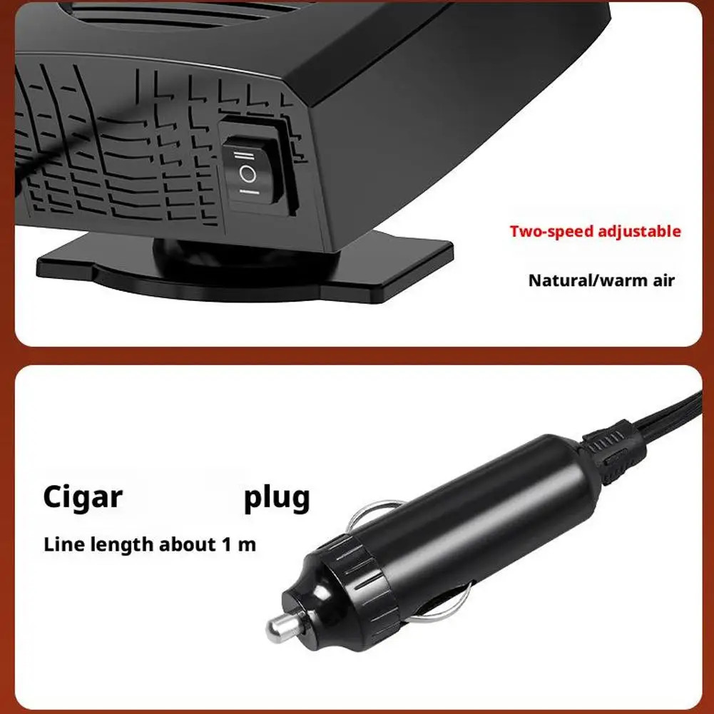 Car Heater Cigarette Lighter Plugs 12v/24v Portable Car Heaters For Vehicle