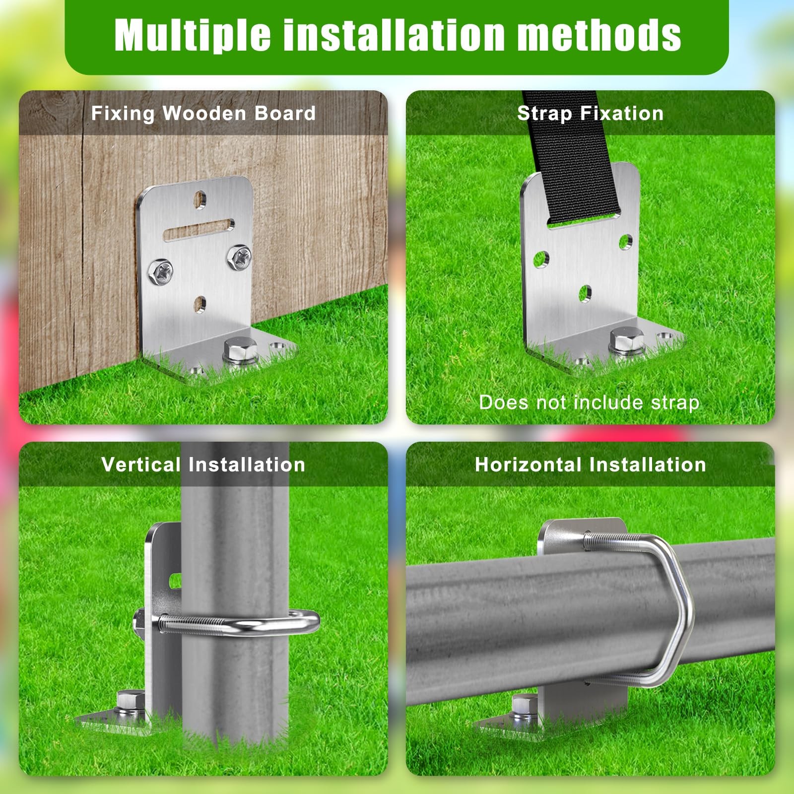 4 Pack 30" Ground Anchors Screw in Mobile Home Anchors Kits 2.8" Wide Tapered...