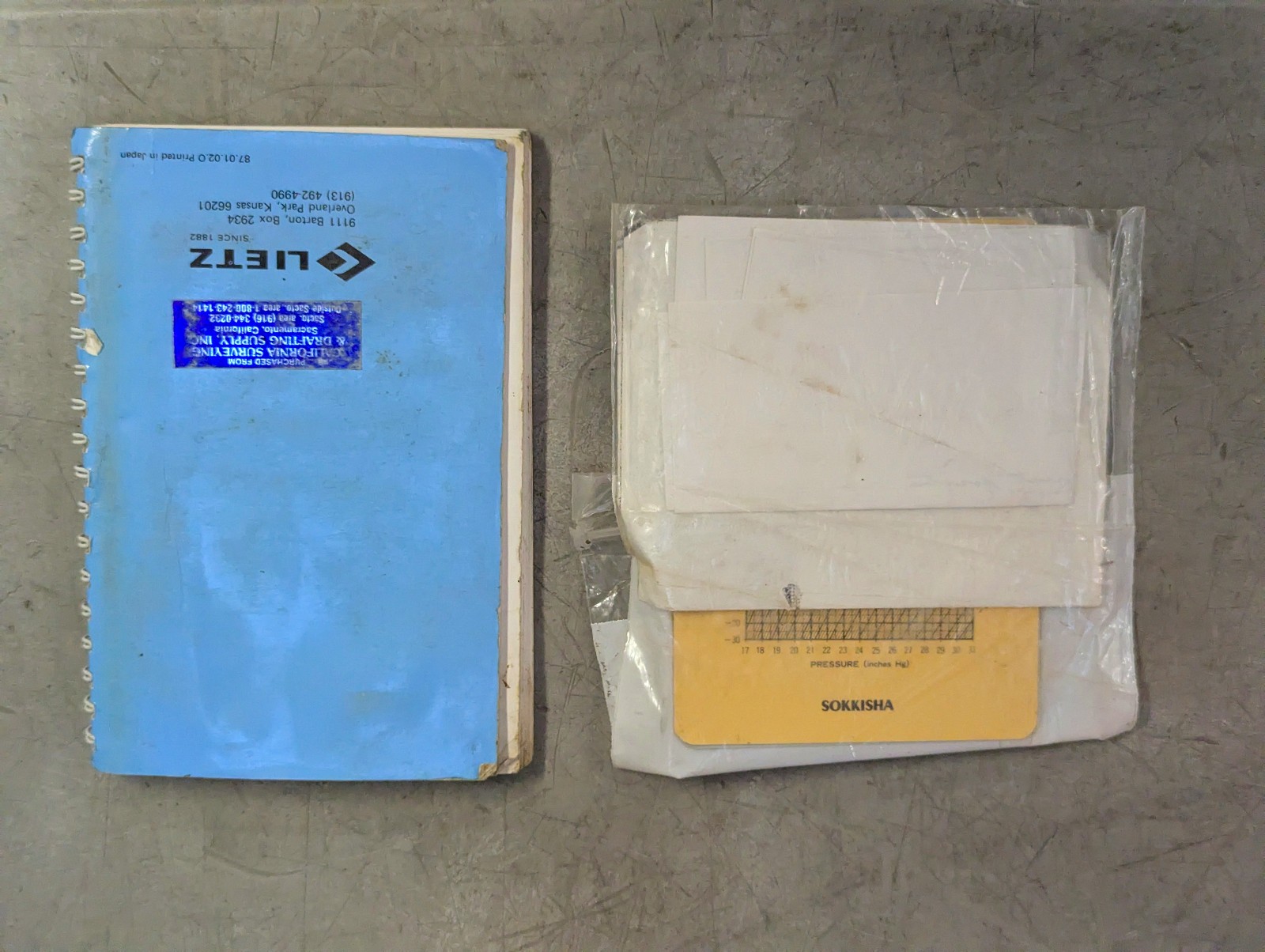 Sokkisha Lietz Set 4 Theodolite Survey Equipment; no charger; power on test only