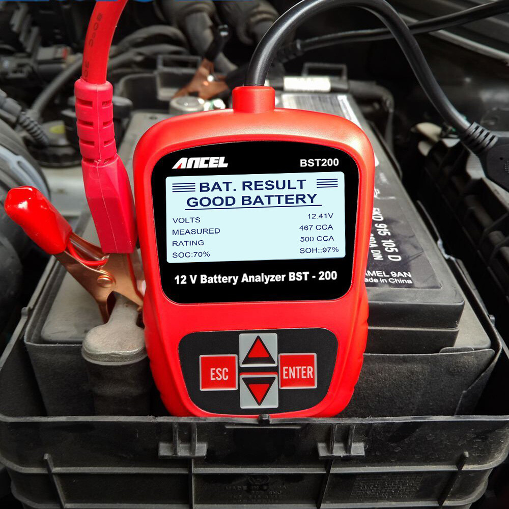 ANCEL BST200 Car Battery Tester Bad Cell Load Test Tool Digital Analyzer Tester