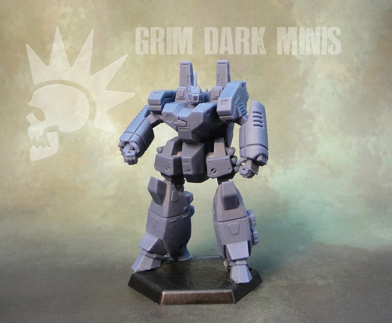 Battletech Scale - Crusader proxy mech (retro style)