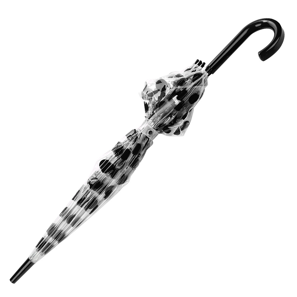 NEW Clifton Polka Dot Automatic Umbrella Black