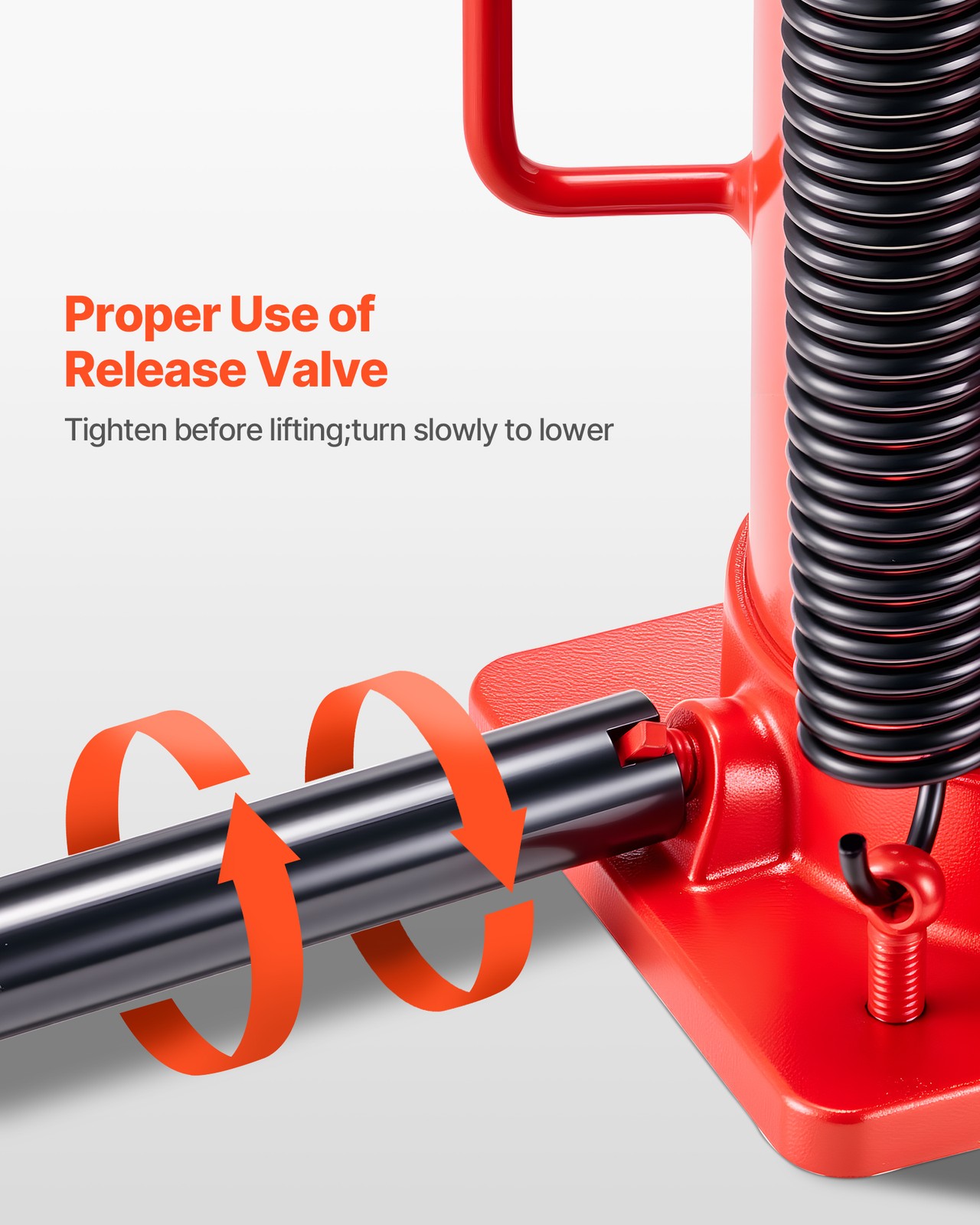 VEVOR Air Hydraulic Bottle Jack High Lift Jack 20 Ton (44092 lbs) Car Repair Red