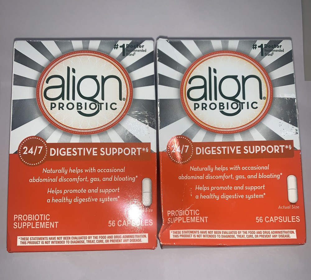 align Probiotic 24/7 Digestive Support (2 BOXES)~56×2=112ct Exp:2027