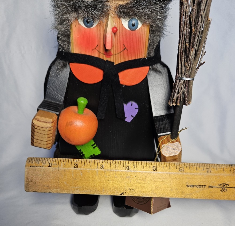 Holzkunst Christian Ulbricht Wicked Witch Nutcracker Germany 12.9"
