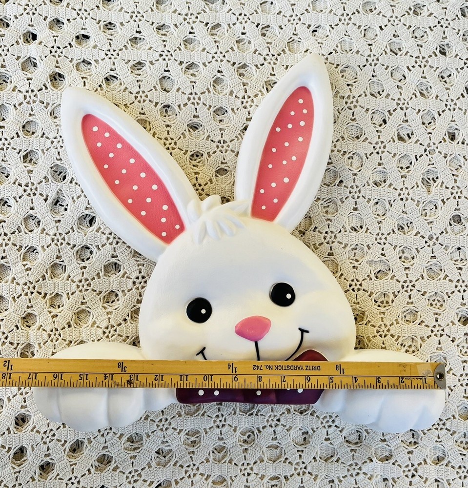 Easter Bunny Rabbit Fence Topper Blow Mold