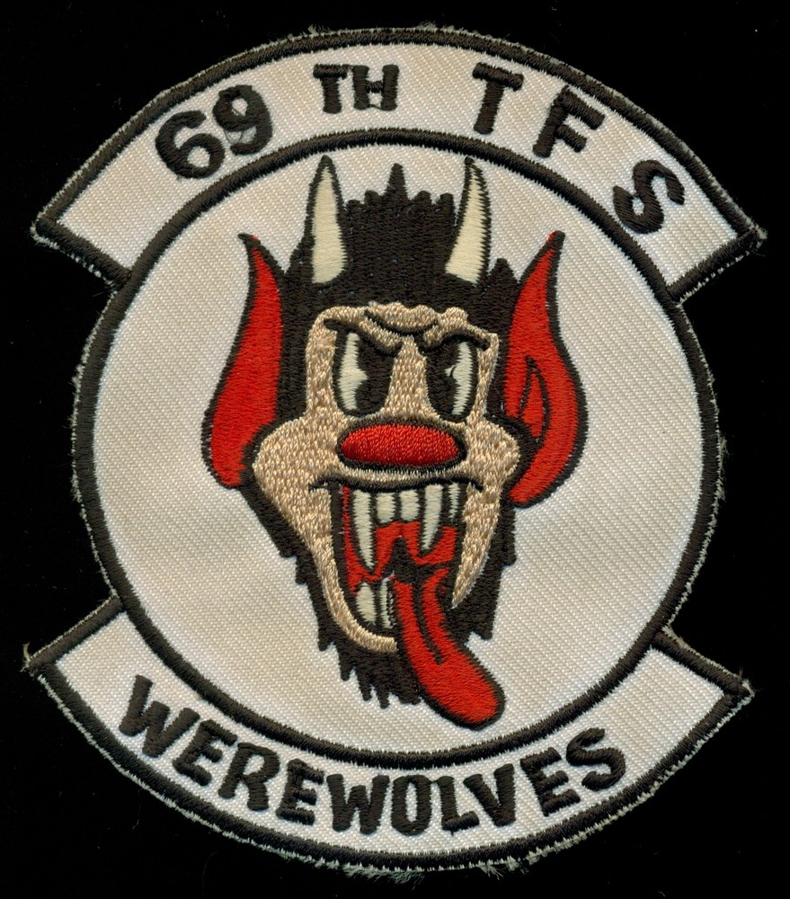 USAF 69th Tactical Fighter Squadron Werewolves Patch A-3