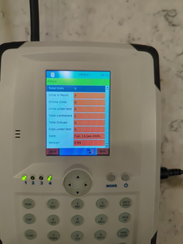 Thomas & Betts Nexus RF Emergency Light Area Controller Keypad Interface  Used