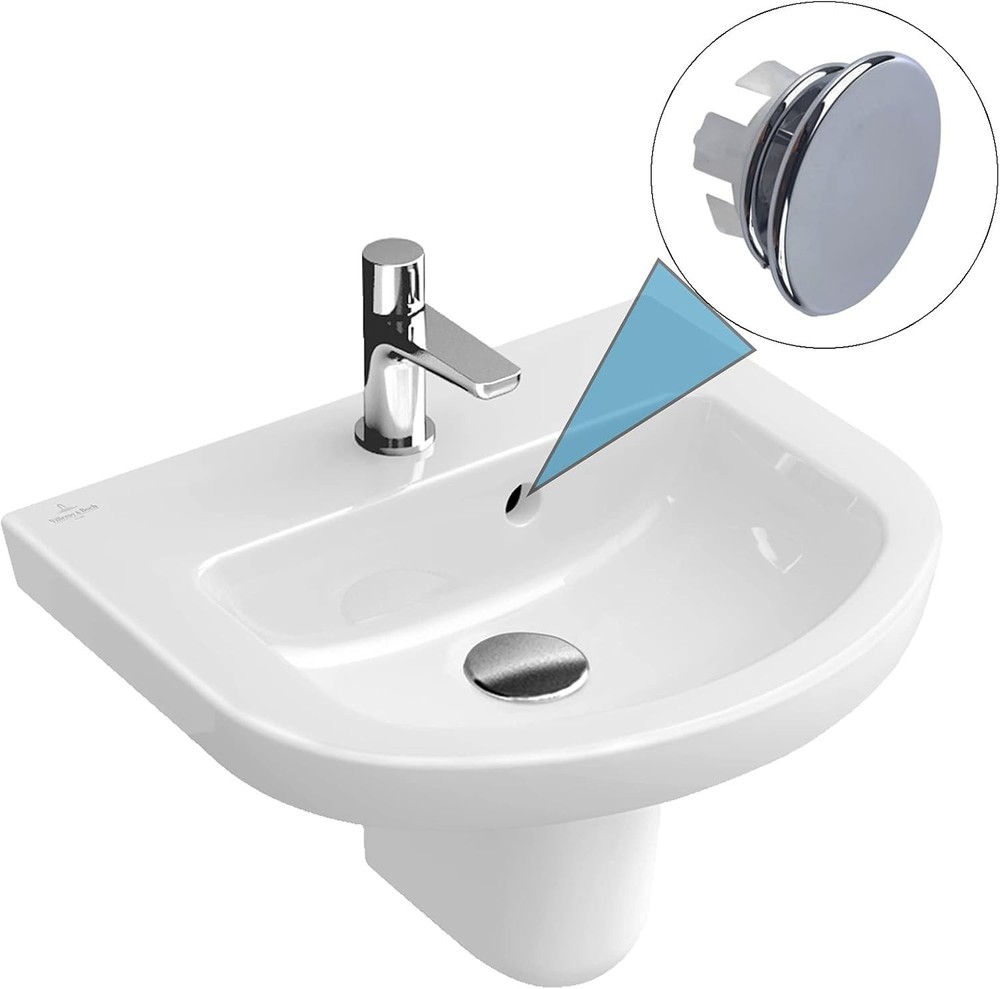 4 Pack Sink Basin Overflow Trim Ring Solid Brass Bathroom Silver