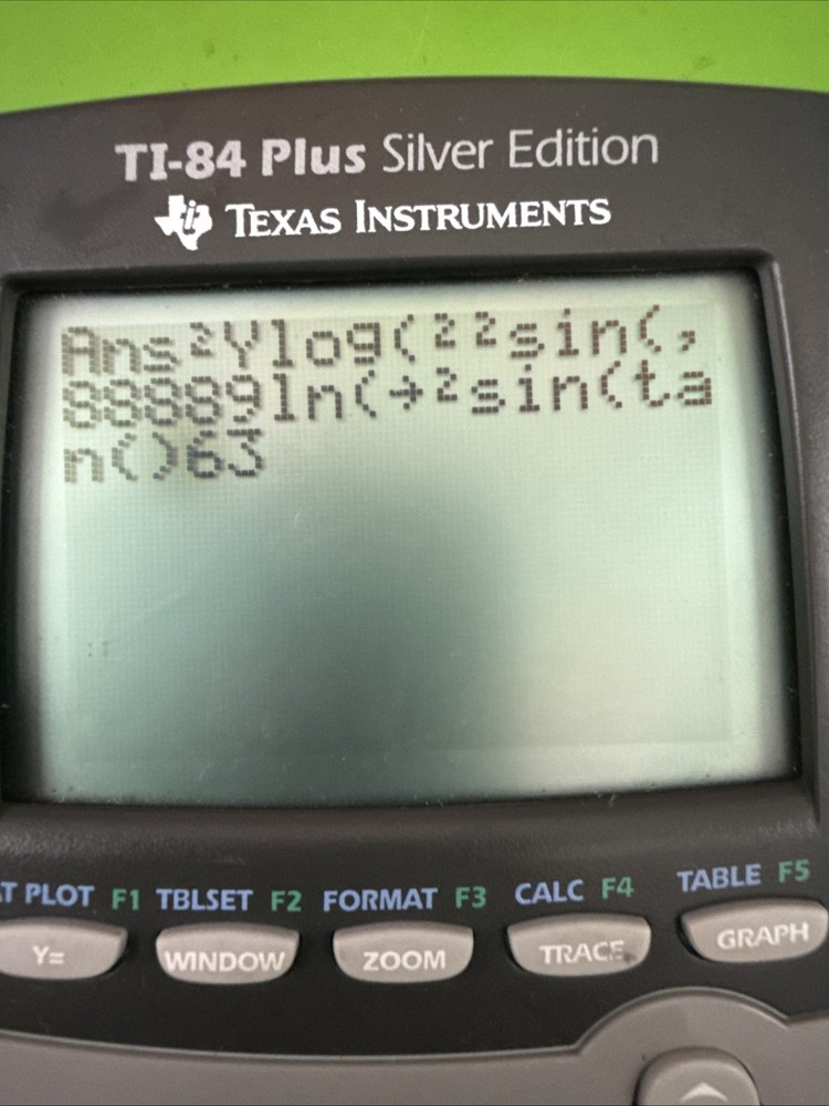 TEXAS INSTRUMENTS TI-84 PLUS SILVER EDITION GRAPHING CALCULATOR