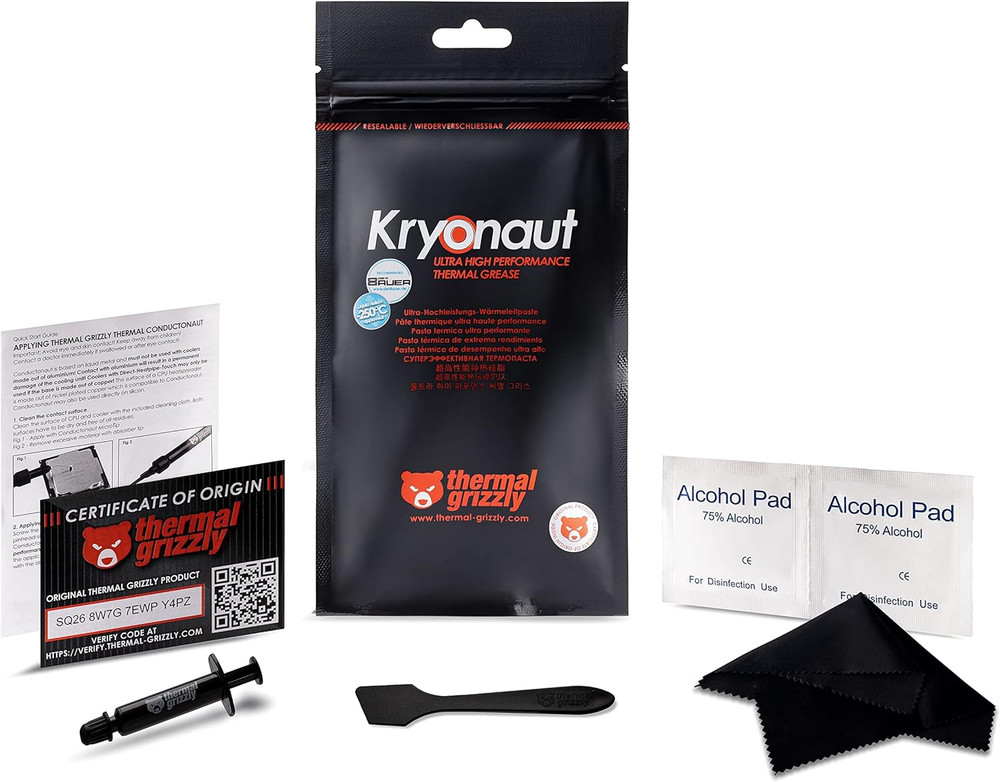 Thermal Grizzly Kryonaut theHigh Performance Thermal Paste Cooling All Processor