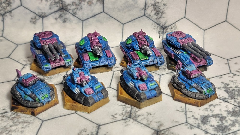 Painted BattleTech Battlefield Support - Assault & Cavalry Lances