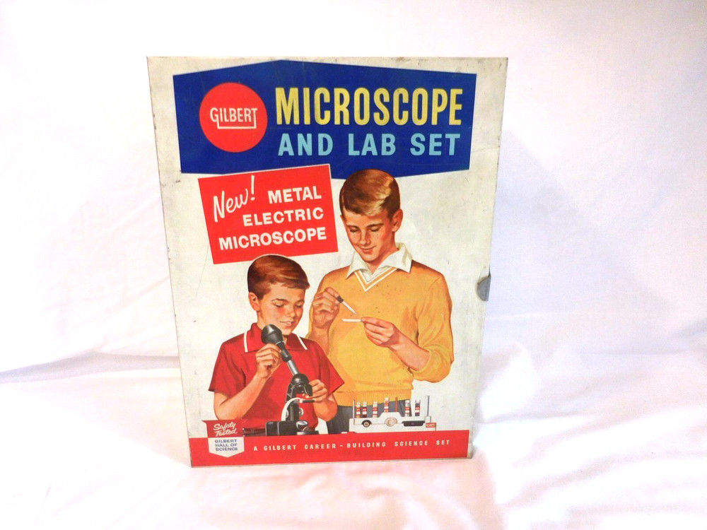 GILBERT Microscope and Lab set 1961 Vintage