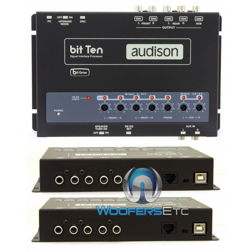 OPEN BOX AUDISON BIT TEN CAR SIGNAL INTERFACE PROCESSOR WITH 4 CH IN & 5 OUT