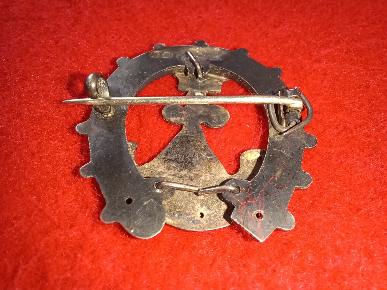 Boer War Durham Light Infantry Victorian Hollow Sweetheart Brooch, HM 1900