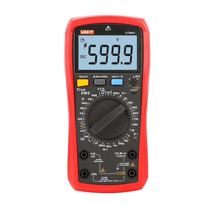 UNI-T UT890C / 890D + Digital True RMS Handheld Multimeter AC / DC Frequency Test