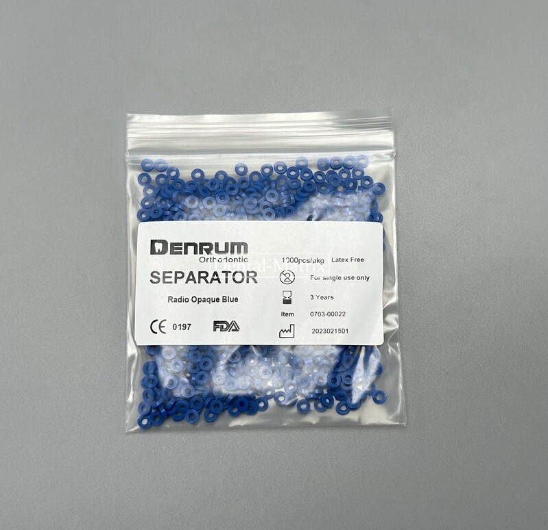 1000pcs Dental Ortho Non-latex Separators Spacers Elastic Elastic Ties Gap Bands