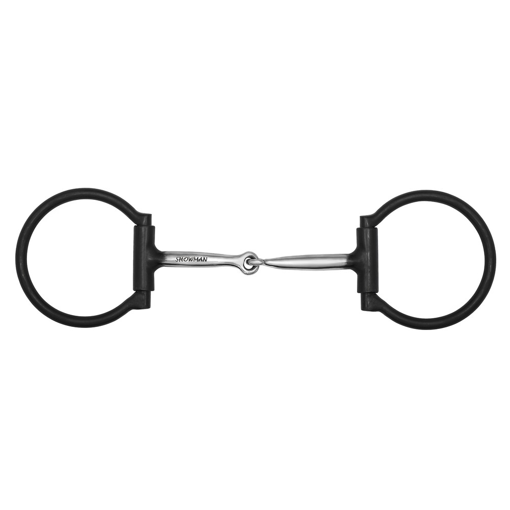 Showman Black D-Ring Smooth Single Jointed Bit