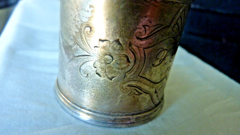 Antique Silver Napkin Ring Dated 1877