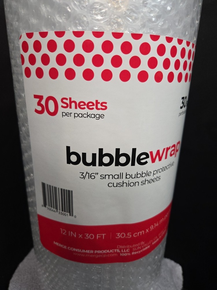 Bubble Wrap 3/16 Small Bubble Protective Cushion Sheets for Moving Shipping