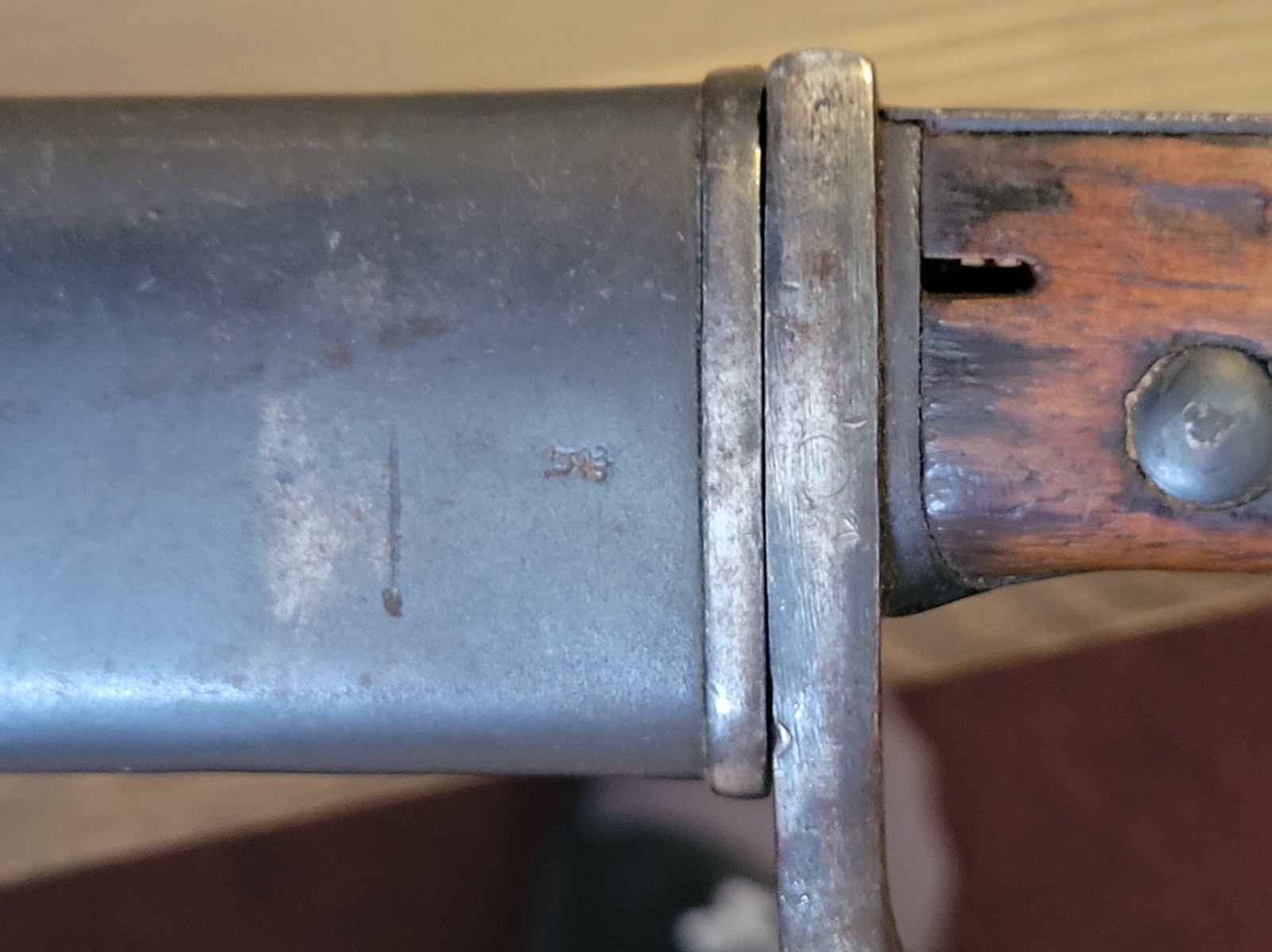 EXCELLENT! WWI German Mauser Butcher Blade Bayonet & Sheath