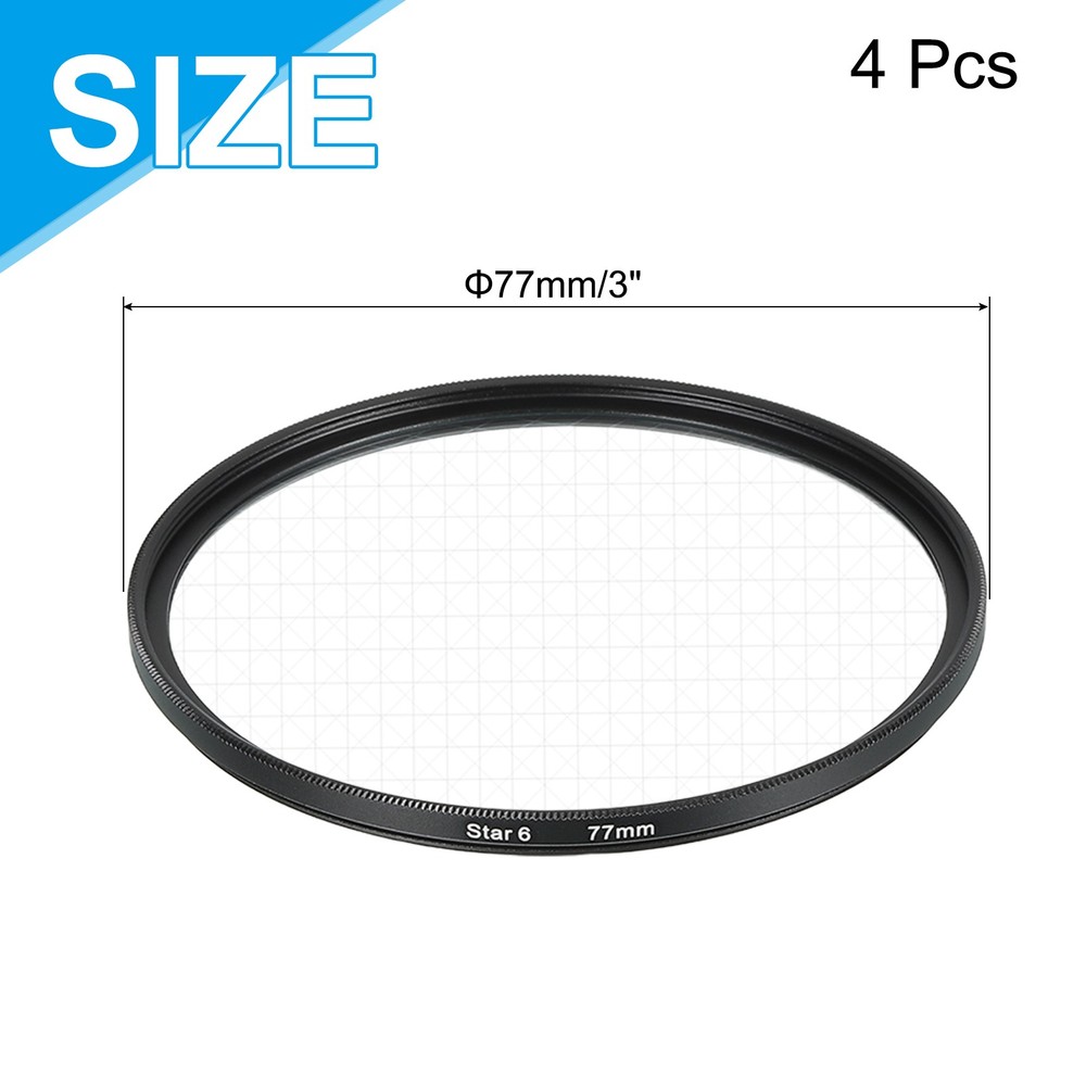77mm Star Filter Starburst Filter Camera 4 Points 6 Points 8 Points 12 Points