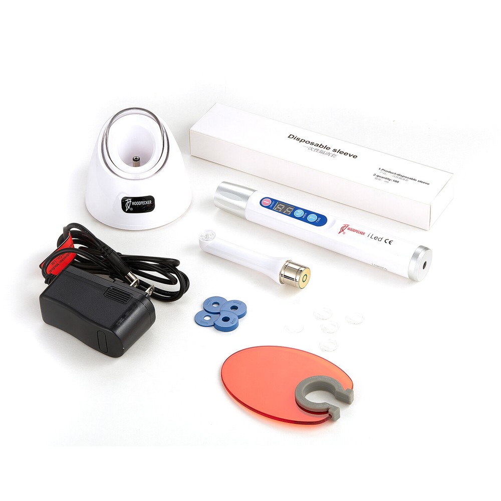 Woodpecker Dental Wireless Curing Light Lamp iLED 1second Curing 2500mw/c㎡