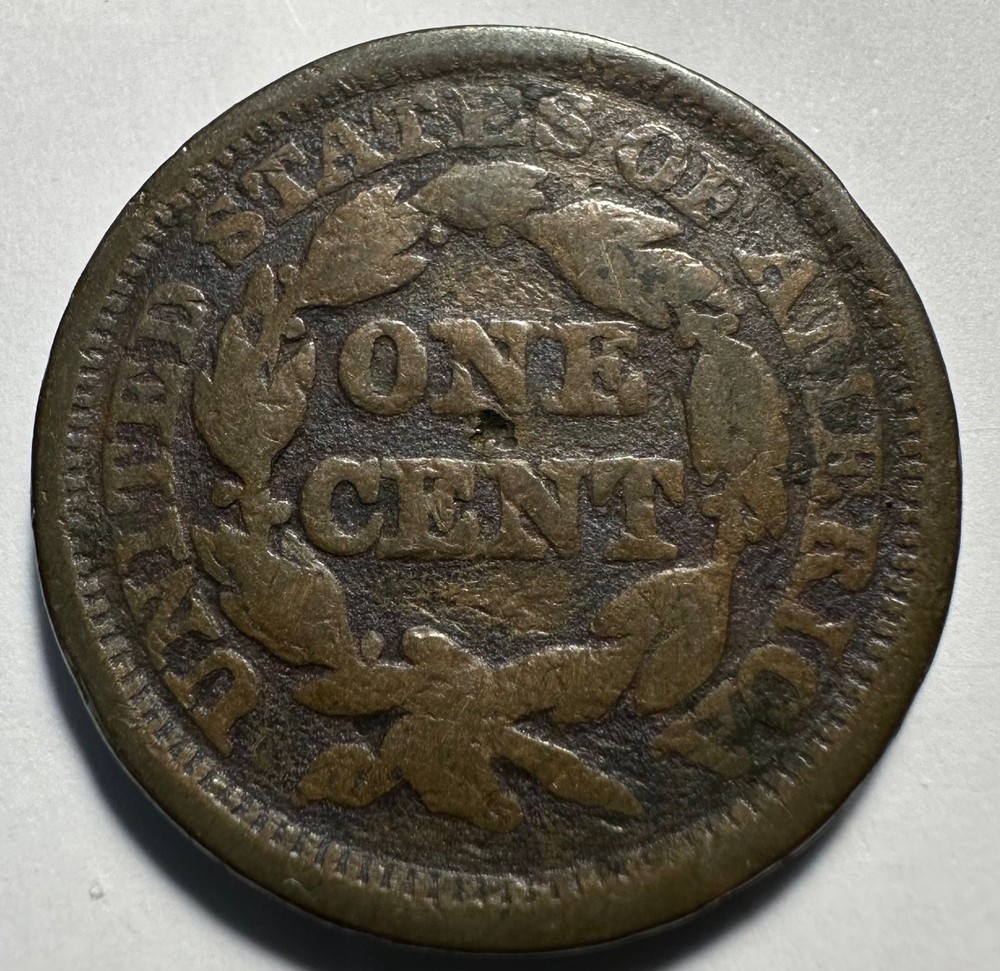 1845 - Braided Hair Large Cent