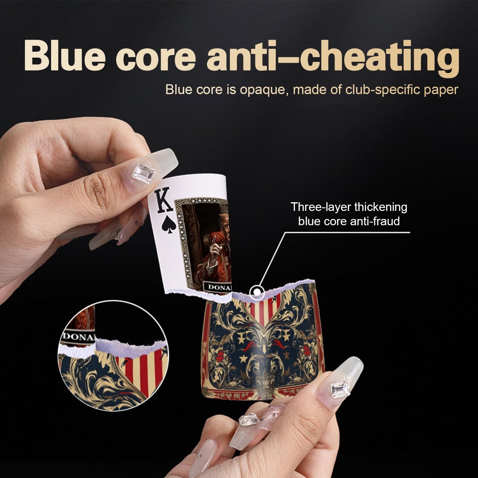 Trump Playing Cards - Maga Poker Cards, Waterproof, Donald Trump Gift