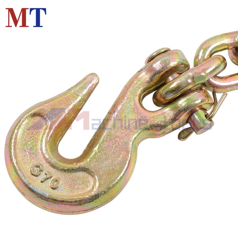 2 Pcs Transportation Bundle Chains 5/16" × 20' Grade 70 Working Load 4700Lbs