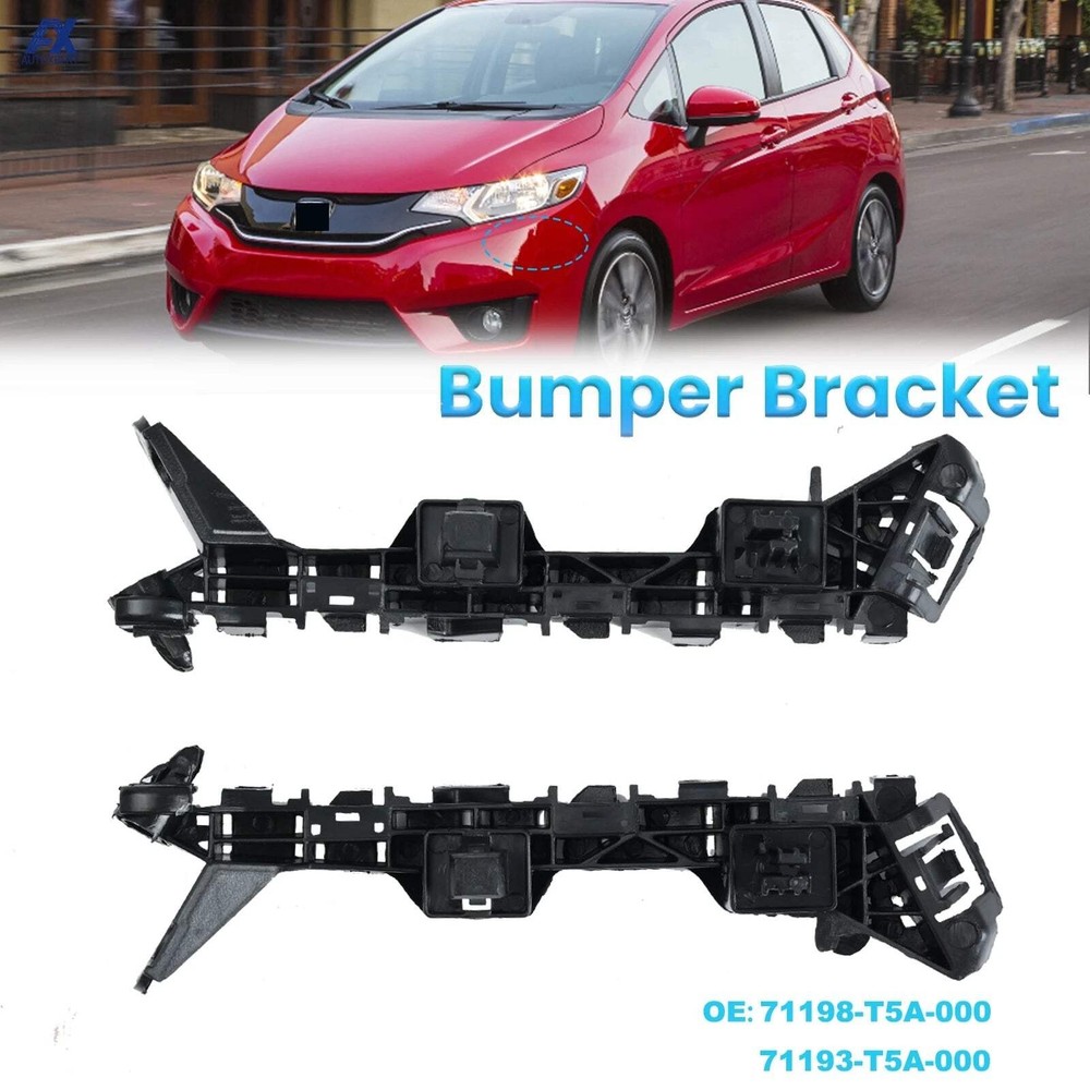 Front Bumper Retainer Bracket Left Right Pair Beam Mount Support For Honda Fit/J