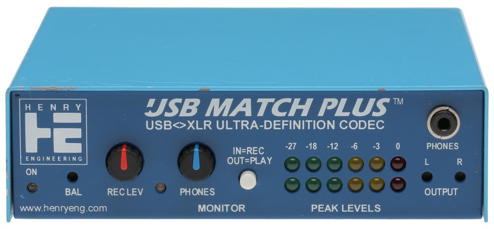 Henry Engineering USB Matchbox Plus Broadcast AES Digital Balanced Analog Audio