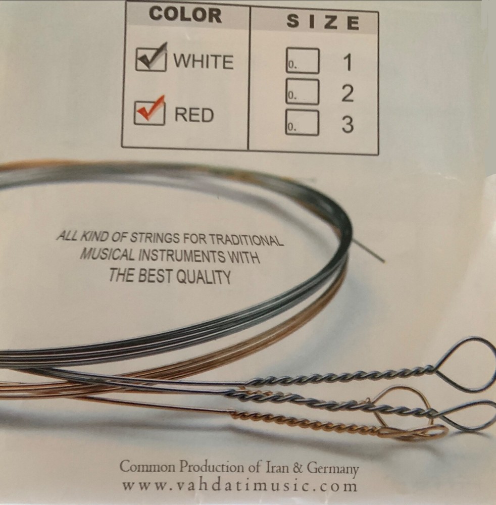 String Setar Vahdati, Sehta string, سیم سه تار وحدتی, setar string, wire setar,