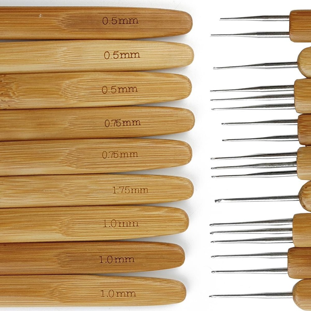 9PCS Dreadlock Crochet Hook for Hair Braid Dreadlock Dread Locks Needle Tool