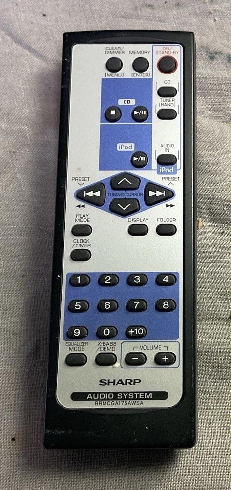 Sharp XL-DK257N Micro Component System iPod Dock with Remote - Tested