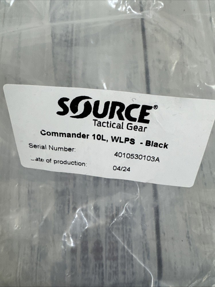 Source Tactical Commander 10L WLPS Hydration System Heavy Duty Cargo Pack
