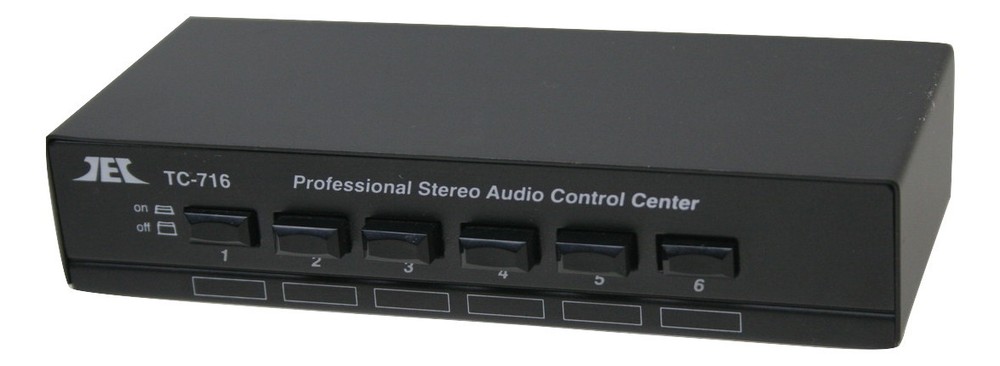 TEC TC-716 Line Level Audio Selector / Expander (BLACK); Allows Mixing Inputs