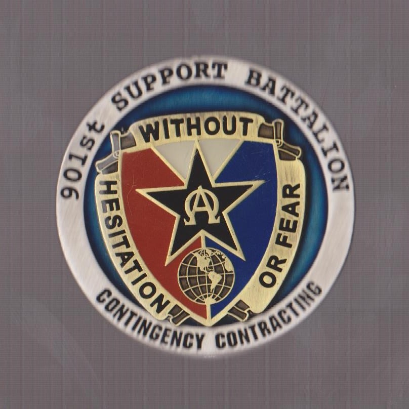901st Support Battalion  Challenge Coin 2 "DIA