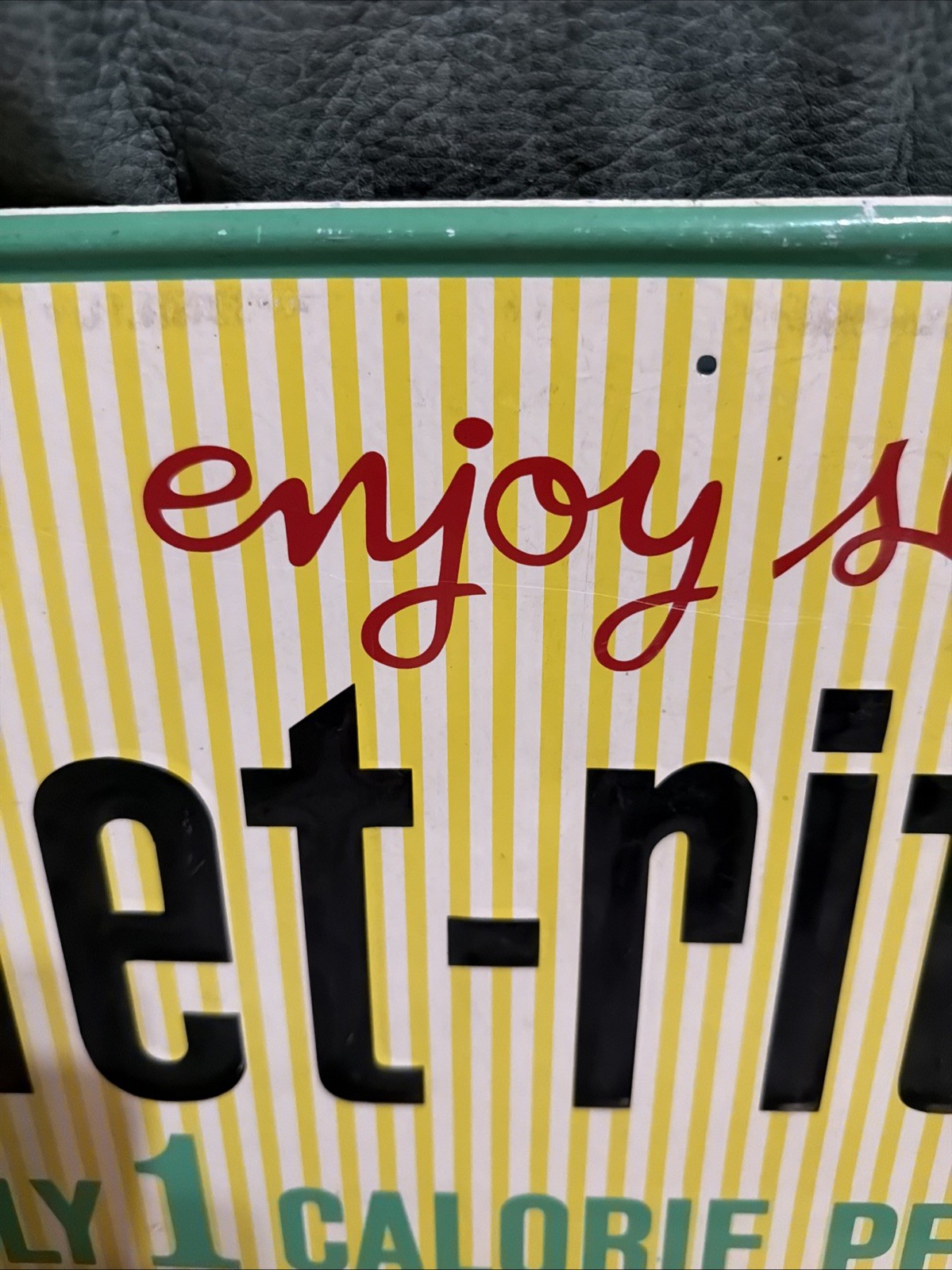 Original 32” Diet Rite Cola Advertising Sign