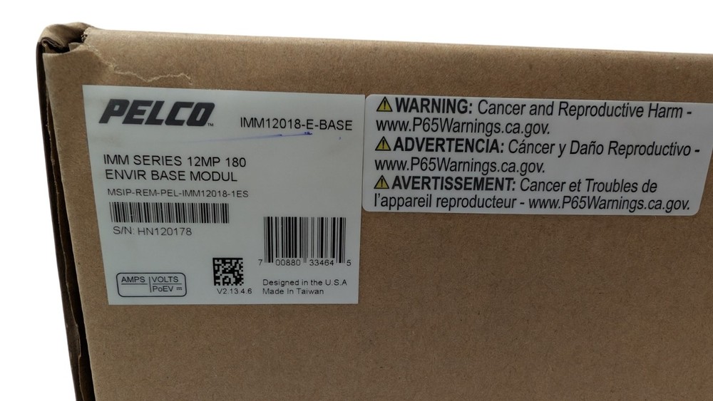 Pelco IMM12018-E-BASE Environmental Base Module for Surveillance Camera System
