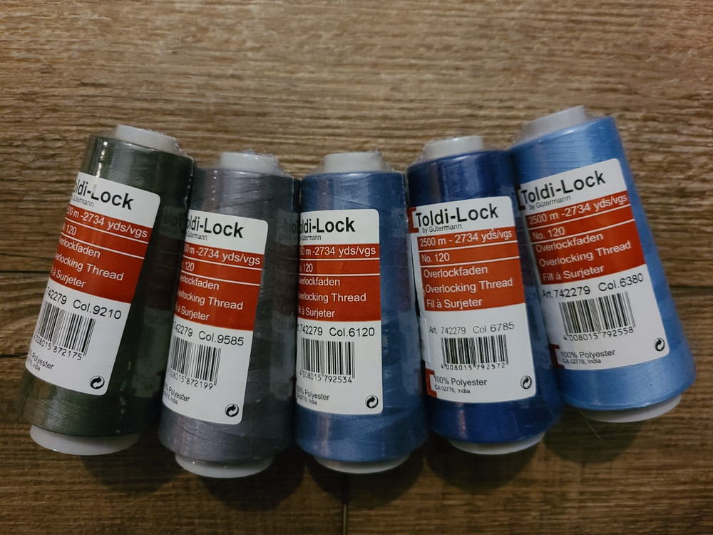 Toldi-Lock Gutermann Serger Overlocking Polyester Thread You Pick Color Bulk