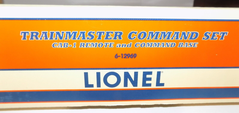 Lionel Trains Trainmaster Command Set Cab-1 Remote & Command Base Item 6-12969 E