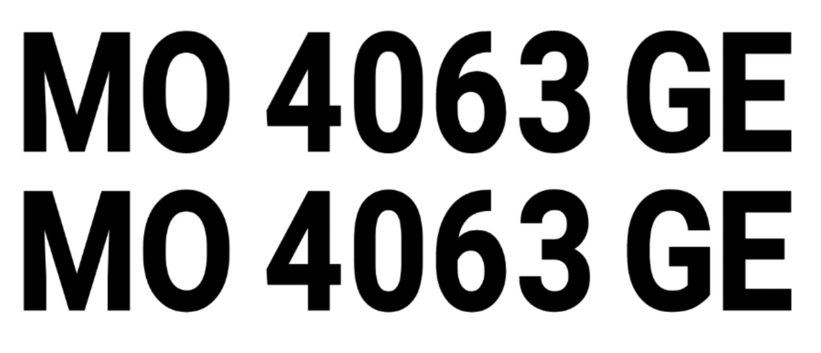 Custom Boat Registration Numbers Letters Decal 3" x 19" sold as set left&right