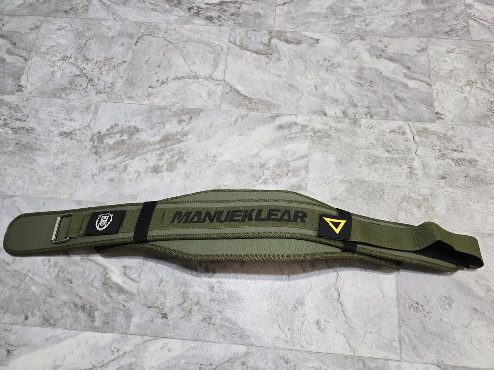 Manueklear Weightlifting Belt Size Medium Olive Green NWOT!!