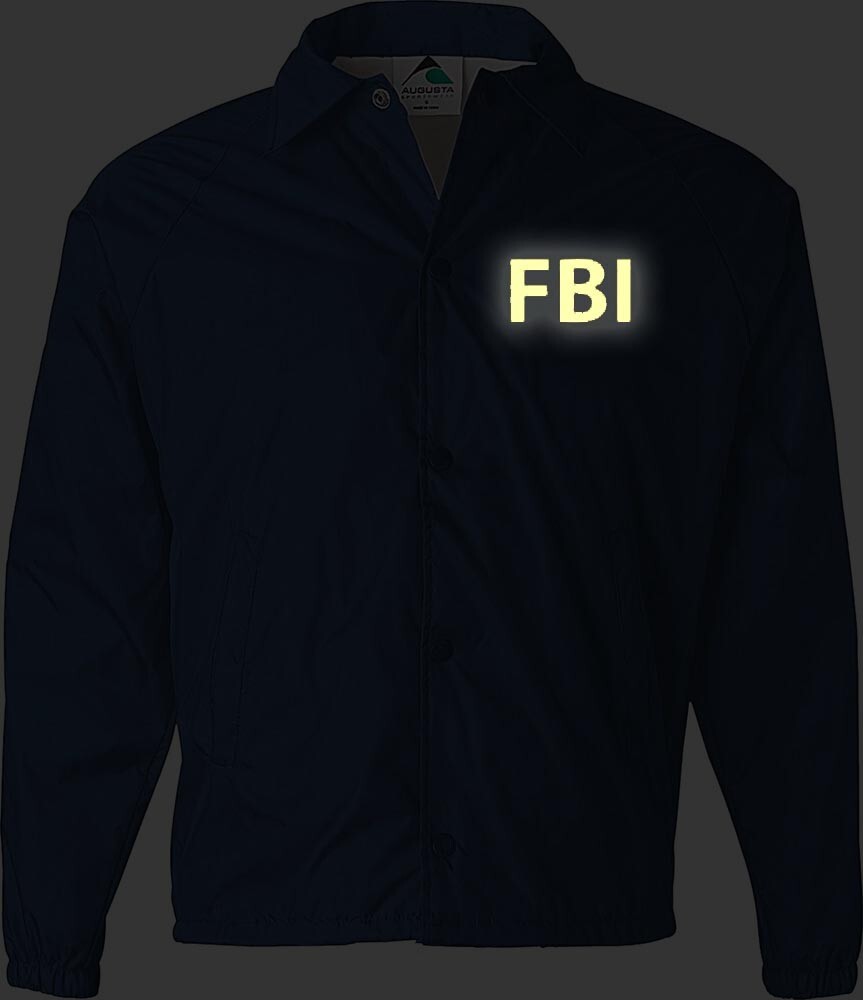 FBI jacket with Reflective Decorations, Burt Macklin Costume.