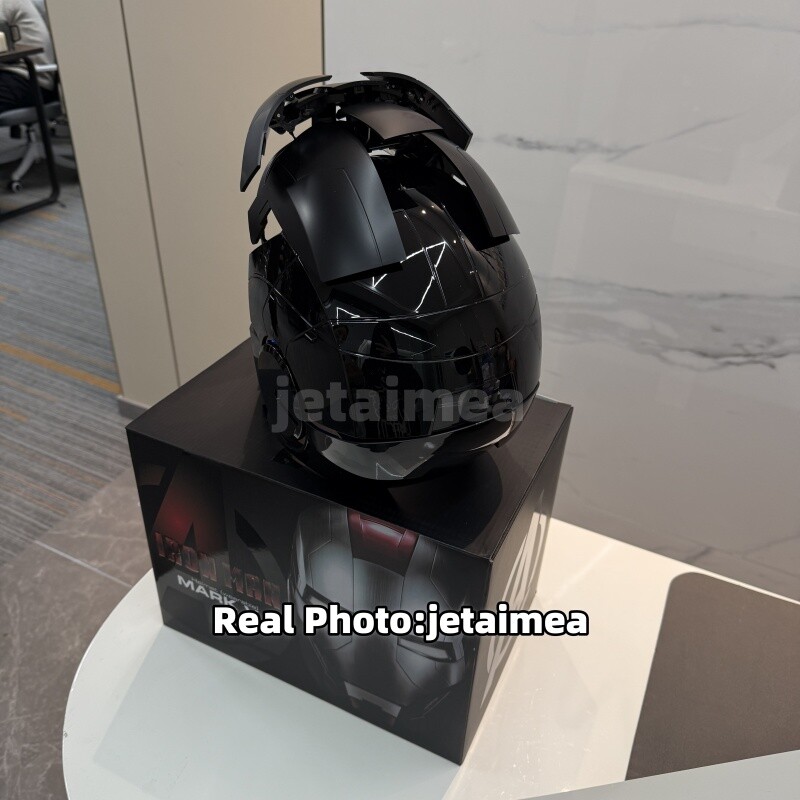 AUTOKING Iron Man All Balck Cool MK5 Mask 1:1 Helmet Wearable Voice-control Auto
